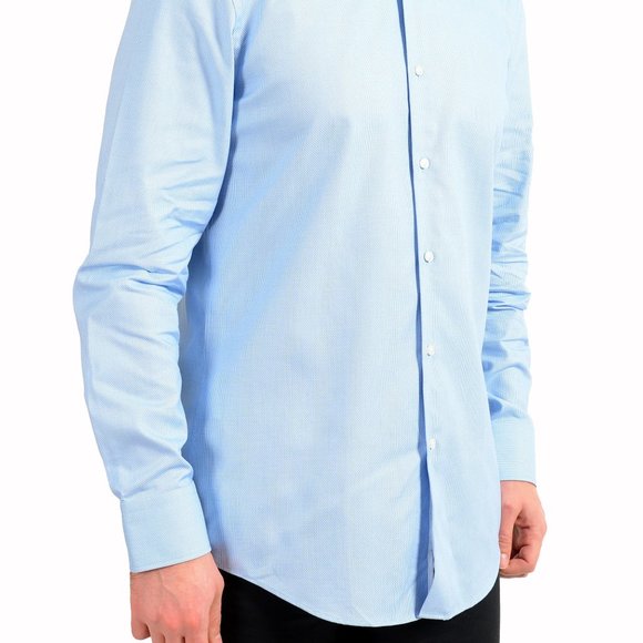 Hugo Boss Men's "Jesse" Slim Fit Geometric Print Long Sleeve Dress Shirt - Picture 2 of 9